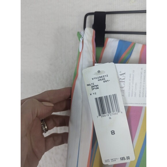 Ralph Lauren LRL NWT Striped Ankle Pants With LYCRA Side Zip Size 8 Vacation - Picture 12 of 12